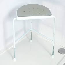Nuvo Corner Shower Stool With Padded