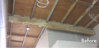 how we sandblast wood ceilings in