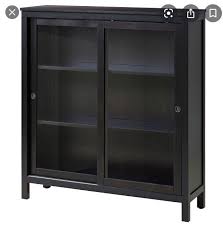 Ikea Hemnes Display Cabinet In Black
