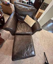 Leather Chair Ottoman