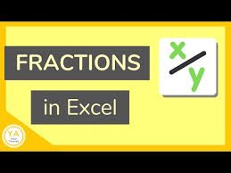 How To Use Fractions In Excel