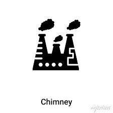 Chimney Icon Vector Isolated On White