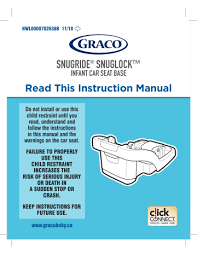 Graco Snugride Snuglock Instruction