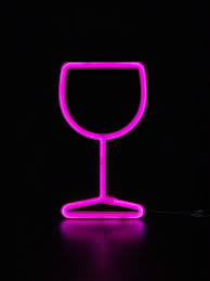 1pc Goblet Shaped Led Neon Light Usb 3
