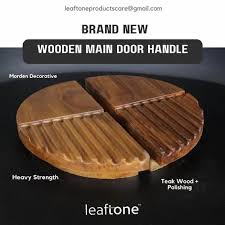 Natural Wood Wooden Door Handle For