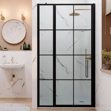 Frame Lite Shower Door With Inline