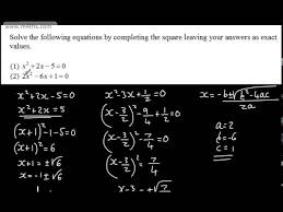 Gcse Maths Quadratic Equations 6