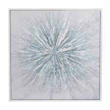 Panel Starburst Radial Framed Wall Art