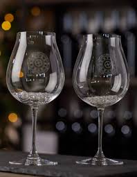 Riedel Etched Pinot Glass Set