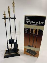 4 Pc Fireplace Tool Set Shovel