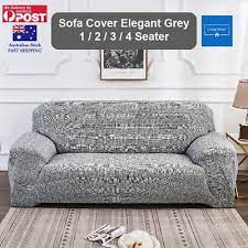 Sofa Cover 1 2 3 4 Seater Elegant Grey