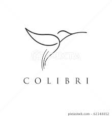 Hummingbird Colibri Line Logo Icon