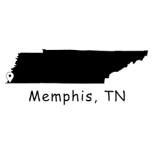 Map Memphis Tn Tennessee Usa