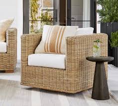 Outdoor Chairs Ottomans Pottery Barn