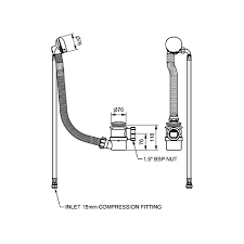 C P Hart Epoch Bath Overflow Filler