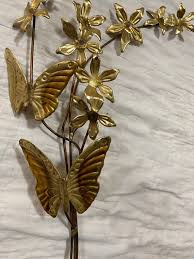 Vintage Brass And Copper Flowers And