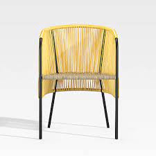 Verro Yellow Outdoor Dining Chair