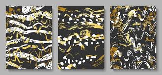 Gold White Abstract Ilrations