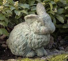 Outdoor Cast Sone Concrete Rabbit Garden Object Pottery Barn
