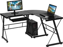 L Shaped Computer Desk Pc Laptop Racing