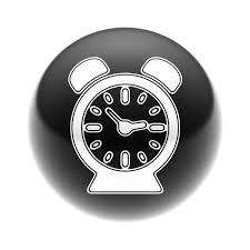 Black Clock Icon Stock Photos Royalty