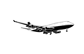 Airplane Wall Decal Boeing 747 Jet