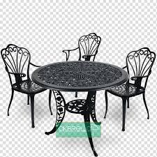Table Chair Wrought Iron Garden