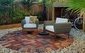 Circular Patio In Their Backyard