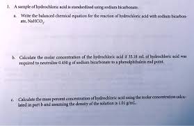 Hydrochloric Acid With Sodium Bicarbon