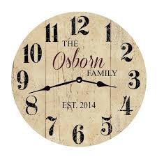 Personalized Family Name Wall Clock