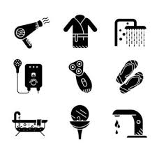 Hair Dryer Logo Vector Art Icons And