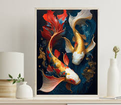 Koi Fish Painting Fish Paintings Koi