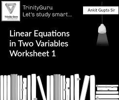 Linear Equations In Two Variables