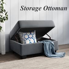 Chaise Lounge Storage Ottoman
