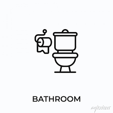 Bathroom Icon Vector Bathroom Sign