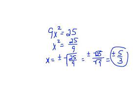 Solving Quadratic Equations By Taking