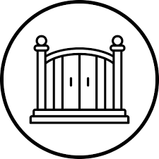 Entry Gate Vector Icon Style 22112037