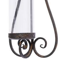 Black Metal Traditional Candle Wall Sconce