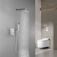 Wellfor Brushed Nickel 1 Spray Rain