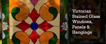 Victorian Stained Glass Windows Panels