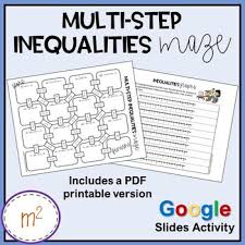 Multi Step Inequalities Maze Google