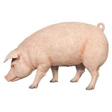 Divine Swine Farm Pig Life Size Statue