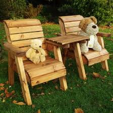 Twin Wooden Chair Companion Set