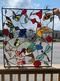 Stained Glass Hanging Panel P 185
