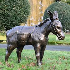 Antique Bronze Travelling Donkey