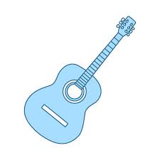 Icon Acoustic Guitar Editable Outline