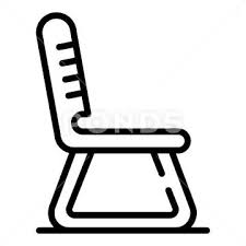 Outdoor Chair Icon Outline Vector