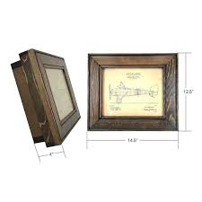 American Furniture Classics Model 8x10dw8 Picture Frame With Locking Gun Concealment Feature