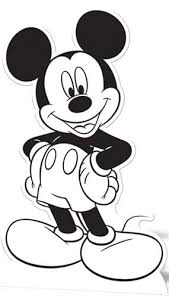 Mickey Mouse Colour In Cardboard Cutout