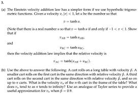 Einstein Velocity Addition Law